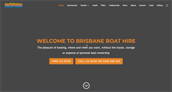 Desktop Screenshot of brisbaneboathire.com.au