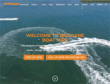 Tablet Screenshot of brisbaneboathire.com.au